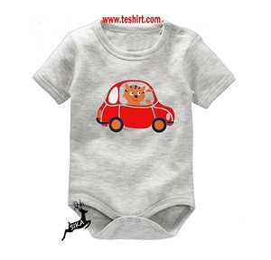 Pelele de Papá Noel para bebé, pelele bonito de moda para niña bebé, Pelele de algodón de bambú de manga corta para bebé 2018 - Product Image 4