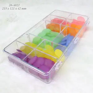 Large Clear Plastic Box, Rectangular Plastic Box, Clear Box With Removable  6 Grids, Jewelry Crafts Organizer Box, Bead Storage Box Container 