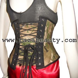 Top de tirantes casual de verano para mujer con corsé de aros de acero, apliques bordados y tela de satén tejida - Product Image 6