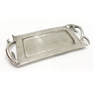 Plateau de table décoratif en aluminium pour fruits servant du thé et du café pour la décoration de fête à la maison avec logo personnalisé - Product Image 5