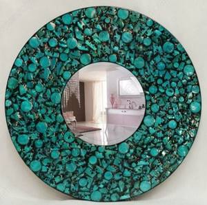 High Quality Best Selling Decorative Oval MOP <b>Rectangle</b> Wall <b>Mirror</b> From Viet Nam - Product Image 1