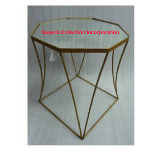 Vente en gros et fournitures Table d'appoint occasionnelle à maillons empilés en finition laiton antique fabriquée en Inde - Product Image 1