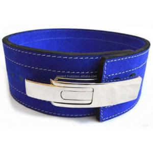 Levier de musculation en cuir pour hommes, ceinture Pro, entraînement gymnastique, bleu, noir - Product Image 2
