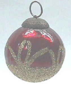 Ornement suspendu en verre de Noël festif Décorations intérieures élégantes - Product Image 1