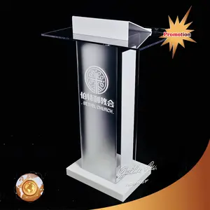 Atril de acrílico de fábrica de China tribuna/mesa/podio de atril de púlpito de iglesia de plástico - Product Image 1