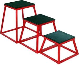 Plyometric nhảy hộp điện tập thể dục có thể điều chỉnh thép phòng tập thể dục Plyo Squat nhảy hộp 6in đen EU plyometric - Product Image 1