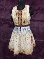 Veste courte traditionnelle indienne Banjara pour femmes, faite à la main, en tissu de velours côtelé, broderie de lettres, écologique, respirante