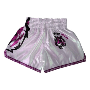 Las mujeres de los hombres boxeo Mma pantalones cortos MMA lucha corta tiger MUAY THAI Shorts hombre fondo blanco azul, M, L, XL XXL - Product Image 6