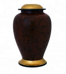 Urnes funéraires noires exclusives pour les cendres humaines, qualité supérieure, urne funéraire traditionnelle en métal pour la décoration de la maison - Product Image 2