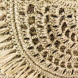 Estilo Boho estilo rectangular natural crochet rafia embrague - Product Image 5