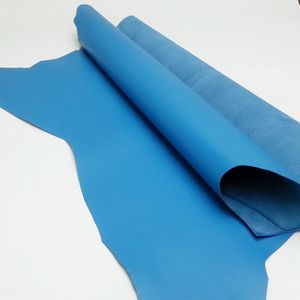 Premium Blue Goat Skin Cuero genuino Acabado suave y Chapado en grano para zapatos Patrón cómodo y elegante - Product Image 1