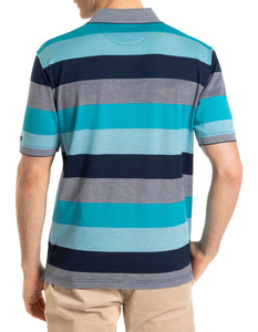 Verano nueva llegada de algodón de alta calidad Slim Fit manga corta para camisa transpirable antiarrugas Casual hilo teñido rayas hombres - Product Image 3