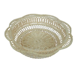 Vietnam petits paniers de rangement de tissage en bambou ronds Pâques paniers cadeaux tissés en bambou colorés - Product Image 2