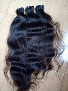 Cheveux humains ondulés à double trame à la machine indienne - Product Image 3