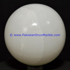 Esfera de ónix blanco, bola redonda elegante, artesanía de piedra para decoración del hogar, modelo de precio de fábrica pulido, patrón - Product Image 1