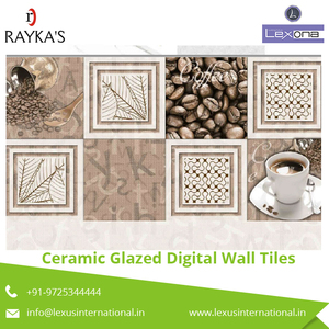 Carreaux muraux numériques en céramique émaillée de couleur unique et de design varié - Product Image 2