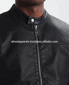 Bulk Factory Breathable Wholesale Reliable Cheap Man Genuine Sheepskin Leather Motorbike Jacket & Coats - Product Image 5