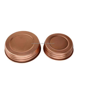Tapa de tarro de masón normal, cobre brillante - Product Image 1