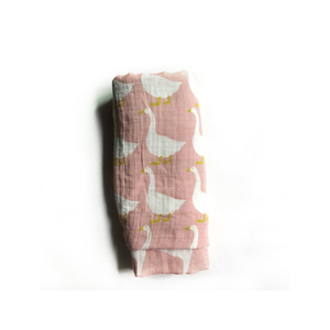 Floral Design Muslin Swaddle Blanket with Customized <b>Pattern</b> Organic Double Gauze Printed Swaddle with Customized Packaging - Product Image 1