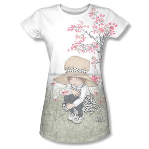 Alta calidad Casual blanco poliéster 3D camiseta patrón personalizado Logo sublimación cuello redondo manga corta al por mayor - Product Image 4