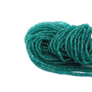 Verde Natural de piedras preciosas de ónix cuentas facetado Strand fabricación de joyas de perlas - Product Image 1