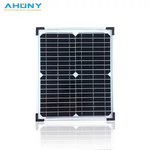 Panel surya mono kecil 12v 20w untuk industri berdiri sendiri off grid pagar listrik minyak tambang sistem surya