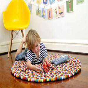 พรมสักหลาดขนแกะเป็นมิตรกับสิ่งแวดล้อมพรมดีไซน์แบบนุ่มสำหรับวัยรุ่นสวดมนต์ห้องรับประทานอาหารห้องครัวห้องนอนห้องนั่งเล่น - Product Image 6