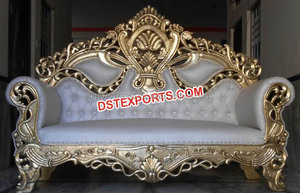 Boda Maharaja sofá modelo 2018 Shahi boda chapado en oro sofá las bodas indias sofá - Product Image 2