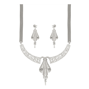 Pendientes de diamantes de oro blanco de 18 quilates de lujo Accesorio elegante para cada ocasión - Product Image 1