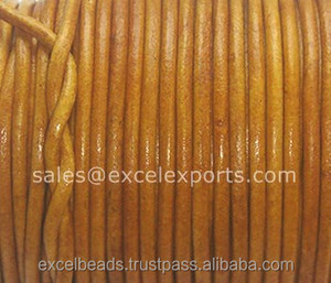 Cordones de cuero de alta calidad, 1MM, 1,5 MM, 2MM, 3MM, ETC. Tamaños al por mayor - Product Image 6