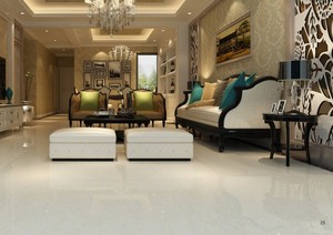 El mejor vendedor de la fábrica de Vietnam, clásico moderno, 60x60, 80x80 cm, azulejos interiores de pared de porcelana pulida esmaltada con aspecto de mármol amarillo - Product Image 3