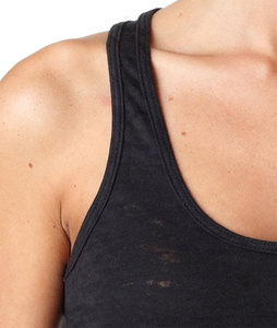 Manufacturer's Wholesale Custom Design Women's Gym Sport Training <b>Tank</b> Top Plus Size Racerback Stringer Burnout Solid Knitted - Product Image 5
