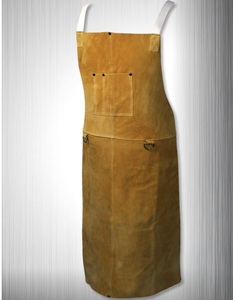 Delantal de seguridad para soldadura de cuero, aislamiento térmico con logotipo personalizado, nuevo diseño, venta al por mayor - Product Image 3