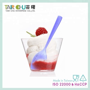 Tair Chu ไต้หวันช้อนพลาสติกขนาดเล็กแบบใช้แล้วทิ้งขนาด11.5ซม. ช้อนพลาสติกรูปทรงพัดได้รับการรับรองการเดินทาง - Product Image 6