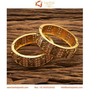 กำไลโบราณแบบเปิดได้พร้อมชุบทอง17777 Lct - Product Image 2