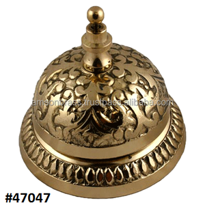 กระดิ่งทองเหลืองโบราณสำหรับต้อนรับแขกที่โรงแรม - Product Image 6