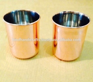 Cuivre martelé Bougie Pot de Trois bougeoirs bougies fabricant de L'inde - Product Image 5