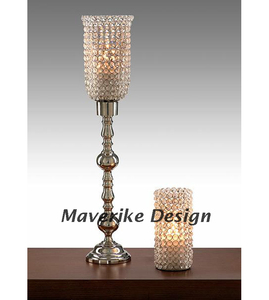 Portavelas de cristal Soporte votivo de metal de vidrio con base redonda resistente Calidad superior para la decoración de la Mesa del hogar y la boda - Product Image 2