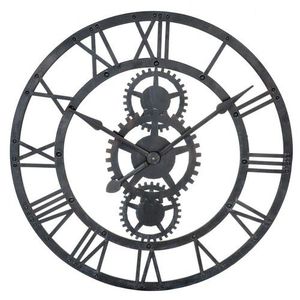 Grande horloge murale moderne vintage en métal pour la décoration de la maison et du bureau Art mural extérieur fait à la main écologique - Product Image 1