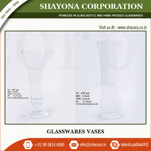 Vase en verre transparent et épais, Vase à verre pour fleurs, large, vente en gros - Product Image 6