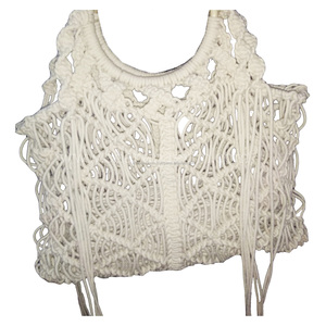 Bolsos de hombro de macramé de estilo bohemio, bolsos de playa hechos a mano de macramé de verano de la India - Product Image 5