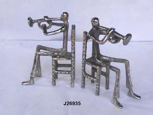 นิกเกิลหยาบเสร็จนักดนตรีบนเก้าอี้สไตล์หนังสือสิ้นสุดทำในหล่ออลูมิเนียมตกแต่งบ้าน - Product Image 5