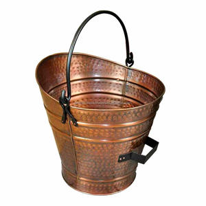 Metal Copper Hammered <b>Coal</b> Bucket Fireplace Accessories Ash Can and <b>Coal</b> <b>Scuttle</b> Bucket in Simple and Classy Look - Product Image 3