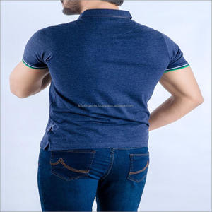 Men's Casual Sportswear Cotton Golf Shirt with Custom Embroidered Logo Short Sleeve Blank Design Customizable Logo - Product Image 6