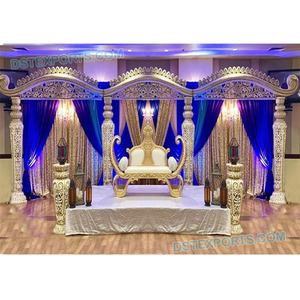 Scène de mariage indienne de grande envergure, décoration exclusive pour mariage hindou, nouvelle scène de mariage hindou traditionnelle, Australie - Product Image 1