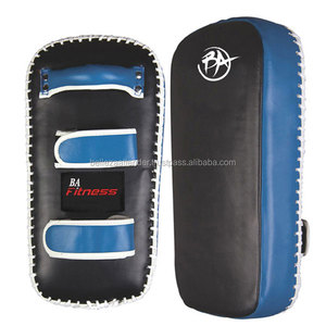 Pad de frappe thaïlandais pour Muay Thai et Kickboxing, courbé, simple, avec logo personnalisé, en cuir PU et vinyle Panda, OEM - Product Image 5