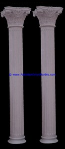 เสาหินอ่อนเวโรนาซาฮาราสีเบจครีมแบบกลวงสำหรับภายนอกอาคาร - Product Image 4