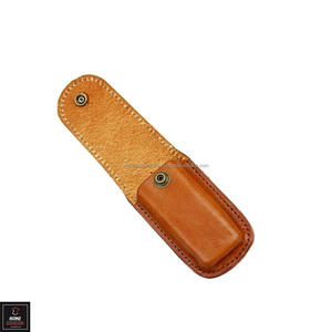 Funda para cuchillo, capa de cabeza de piel de vaca, piel de vaca para cuchillo plegable, funda para cuchillo de bolsillo de cuero Real, artesanía de cuero - Product Image 2
