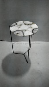 <b>Marble</b> <b>top</b> Square side <b>table</b> - Product Image 3