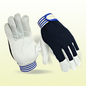 Gants de sécurité en cuir de chèvre pour les travaux légers industriels Assemblage et construction Gants de protection industrielle manuels - Product Image 1